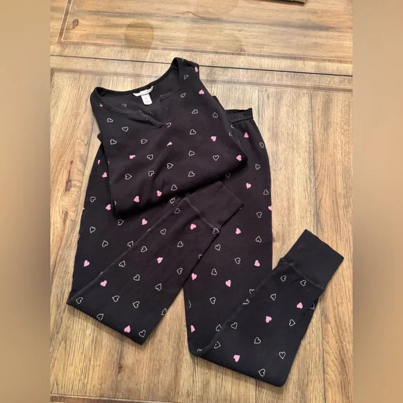 Victoria’s Secret Heart Pajamas S Small Valentines Day - Picture 12 of 14